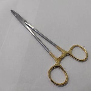 Porte-aiguilles chirurgical manuel Mayo Hegar 15 cm en acier inoxydable, porte-aiguilles de chirurgie générale avec pointe TC, forceps métalliques pour interventions chirurgicales - Product Image 4