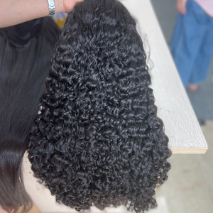 Pelucas delanteras de encaje rizado birmano de alta calidad 100% cabello vietnamita crudo un donante 100% cabello humano oferta de viernes negro - Product Image 3