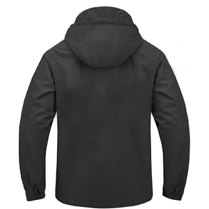 igh Quality Men's Outdoor Waterproof Nylon <b>Jacket</b> <b>Smart</b> Casual Hooded Sportswear with Front Logo Spring Coated Zipper Closure - Product Image 2