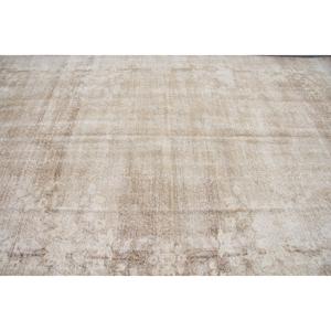 พรมวินเทจ ขนาด 6.8x10.2 ฟุต พรมขนาดใหญ่ สีน้ำตาลออมเบร ทำจากขนสัตว์แบบตุรกี - Product Image 4