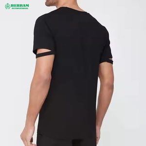 Summer New 100% Cotton White Solid Causal O-Neck Basic T-Shirt Loose fit Male Custom T-Shirt Men Plain - Product Image 6