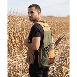 Gilet de chasse Upland avec sac de transport, poches zippées en Ripstop, logo personnalisé brodé, vente en gros OEM - Product Image 5