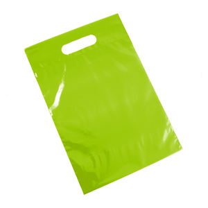 Bolsa de compras de plástico compostable biodegradable al por mayor, bolsa ecológica con asa troquelada con logotipo personalizado para ropa - Product Image 2