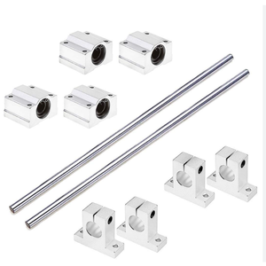 Kit de support de rail de guidage linéaire pour axe linéaire, axe de mouvement linéaire diamètre 3mm 150mm, axe linéaire GCr15 haute dureté - Product Image 1