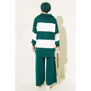 เสื้อถักซิปครึ่งลายหนา2ชิ้นเนฟติ - Product Image 3