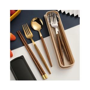 Juego de Cubiertos de Metal con Mango Largo y Delgado, Esmalte Blanco, Chapado en Oro, para Mesa de Comedor en Casa y Restaurante - Product Image 5