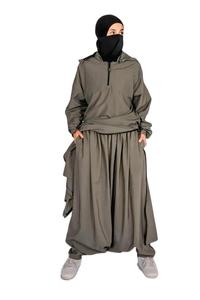 Ropa Deportiva Larga y Modesta de Poliéster/Nailon Elástico en Cuatro Direcciones, Ligera y Transpirable, para Mujeres Musulmanas, Diseño Holgado - Product Image 3