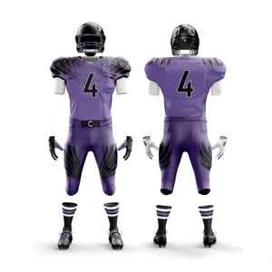 Uniforme de football américain entièrement stylé, service OEM, conçu pour la performance des joueurs avec des options d'illustration d'équipe uniques - Product Image 1