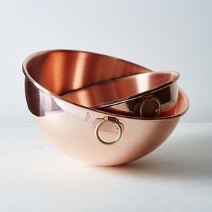 Copper serving bowl ideal for traditional kitchens where <b>aesthetics</b> functionality and durability matter most - Product Image 1