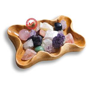 Creative Wooden Offering Bowl Crystal Storage Holder Decorative Display Tray Crystal Organizer <b>Small</b> Trays Wholesale supplier - Product Image 1
