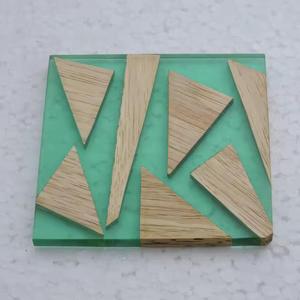 แผ่นรองจานไฟแบบนำกลับมาใช้ใหม่ได้แผ่นรองจานใส่ของขวัญที่สร้างสรรค์ในบ้านถาดรองแก้วเรซินญี่ปุ่น - Product Image 6