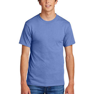 Camiseta de algodón Premium para hombre con cuello redondo y peso pesado, camisetas de manga corta de talla 100% de algodón de alta calidad con logotipo personalizado - Product Image 1