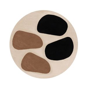 Handmade Tufted Wool Area Rug <b>Round</b> Multi for Livingroom Bedroom Living Room Bedroom Soft <b>Carpet</b> - Product Image 1
