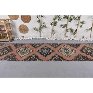 พรมตุรกีวินเทจ ขนาด 3x12.5 ฟุต (91x380 ซม.) ลายทางสีแดง - Product Image 3