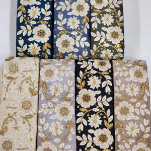 Tissus de dentelle décoratifs pour robe de mariée avec paillettes Accessoires vestimentaires pour les mariées - Product Image 1