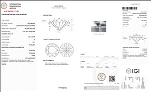 G Color VS1 Clarity Size 2.38 Ct Poli Labgrown Diamond Round Shape HPHT-CVD Diamond Jewelry Loose Diamonds - Product Image 5