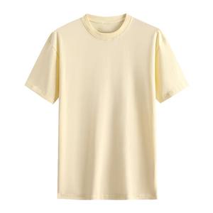 T-shirt unisexe à manches courtes, col rond, coupe ample, épaule tombante, en coton écologique, poids lourd, prix d'usine du Bangladesh et de la Chine, 200g - Product Image 4