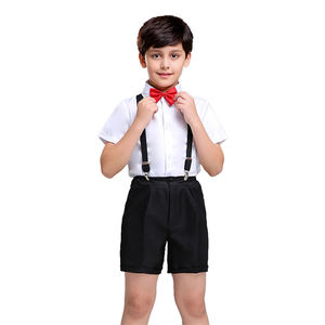 ชุดยูนิฟอร์มสไตล์อังกฤษแบบยูนิเซ็กซ์สำหรับผู้ใหญ่ ชุดนักเรียนมัธยมต้น เสื้อเชิ้ตและกางเกงผ้าฝ้ายสำหรับใส่ในโรงเรียน - Product Image 5