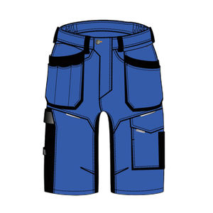 Short en jean bleu à la mode pour hommes en version coréenne Slim Fit avec style décontracté avec poches déchirées Design léger d'été - Product Image 5