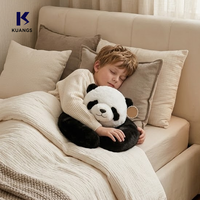 Coussin de sommeil en peluche réaliste et doux en coton PP brodé, motif panda ou koala, pour enfants de tous âges