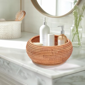 Multi-purpose hand-woven <b>rattan</b> <b>box</b> lid Handmade <b>Storage</b> <b>Box</b> Eco-Friendly Natural Home and Home Decor Wholesale from Vietnam - Product Image 5