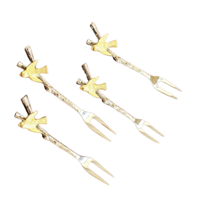 Cubiertos plateados con acabado brillante, vajilla con mango de hoja, vajilla para fiesta de boda, comedor, hogar, cocina - Product Image 4