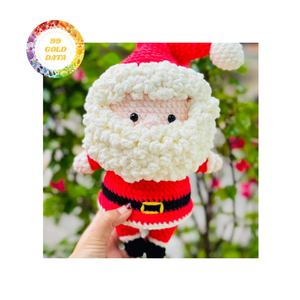 Fabricante al por Mayor de Adornos Navideños de Peluche Amigurumi de Papá Noel de Diseño Personalizado - Product Image 2
