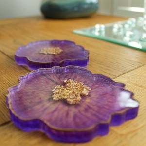 High Quality Natural Resin <b>Drink</b> <b>Coaster</b> Modern Art & American Style Customizable Design Durable Water Absorbent Wedding Favor - Product Image 3
