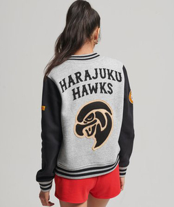 Veste universitaire unisexe avec patchs personnalisés, broderie de nom personnalisée, uniforme d'équipe, vêtements d'extérieur rétro pour l'école, broderie personnalisée - Product Image 3