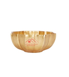 2025 Gold Finished Handmade Metal Fruits <b>Serving</b> <b>Large</b> <b>Bowl</b> - Product Image 3