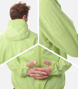 แจ็กเก็ตกันลมของผู้ชายแจ็คเก็ตมีฮู้ดน้ำหนักเบากันน้ำปรับแต่งโลโก้และปักได้มีสไตล์ - Product Image 6