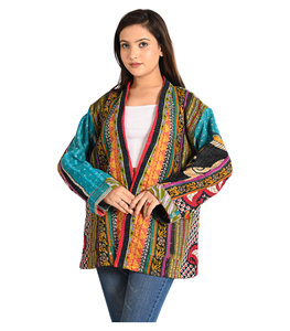 Chaqueta de algodón con cuello en V para mujer, abrigo cálido de invierno estampado a mano con cinturón, método de tejido de diseño largo a la moda - Product Image 6