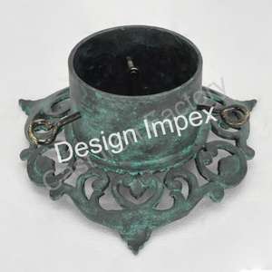 Support d'arbre de Noël de Style Floral peint à la main en fonte d'approvisionnement en vrac nouveau support d'arbre de Noël réglable en hauteur incroyable d'Inde - Product Image 6