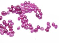Lot en vrac de rubis cabochons naturels, pierres précieuses en vrac, cristaux de rubis pour la fabrication de bijoux et d'objets artisanaux en cristal