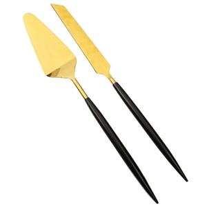 Fabricación de buena calidad en la India, colorido cuchillo de pastel de acero inoxidable de lujo, servidor, cuchillo de pastel de boda y juego de servidor para Hotel - Product Image 6