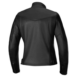 Veste de moto en peau de mouton véritable de qualité supérieure pour femmes, sur mesure, finition en laine, fermeture éclair, design imprimé uni, coupe-vent - Product Image 3