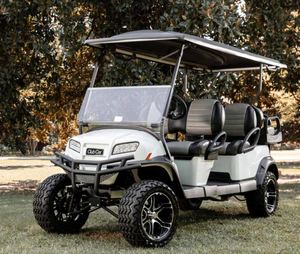 Carrito de golf eléctrico elevado de 4 plazas, vehículo utilitario todoterreno con gran distancia al suelo, carrito de pasajeros en venta - Product Image 2