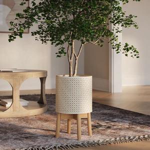 Customized & Modern Nickel Metal <b>Indoor</b> Tabletop Floor <b>Planter</b> With Three Legs Flower Decoration <b>Planter</b> at Competitive Prices - Product Image 2