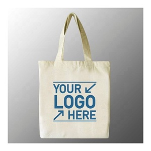 Fabricante indio ecológico Beige llano de gran tamaño Casual hombro con asa señoras venta al por mayor bolsas de lona de algodón de moda - Product Image 2