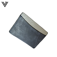 Dompet Kartu Kulit PU Anti-RFID Dua Warna Mewah Berkualitas Tinggi Multifungsi Stylish Tahan Lama Desain Tipis Terbuka