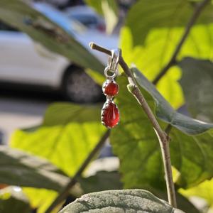 Colgante de plata de ley de cornalina de estilo religioso fabricado en India, pequeño abalorio de joyería pequeña a un precio - Product Image 4