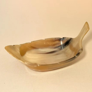 JAVED Artisanat Bol ovale nautique Poli Forme de poisson Corne naturelle Artisanat Décor à la maison Affichage Stockage - Product Image 1
