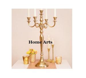 Candélabre de qualité supérieure, dernier design, couleur or, en aluminium, taille et forme personnalisées. - Product Image 1