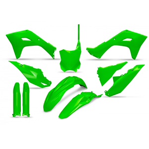 2024-2025 Kawasaki KXF 450 Kit completo de plástico Sistemas de iluminación de motocicleta verde fluorescente - Product Image 1