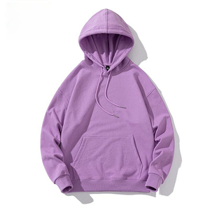 Unisex Cotton Men's Hoodies Custom Logo Oversized Pullover with Hood Solid Pattern Blank <b>Plain</b> <b>Sweatshirts</b> for Autumn - Product Image 4