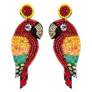 ต่างหูลูกปัดเม็ดข้าวคุณภาพส่งออกที่ดีที่สุด งานแฮนด์เมด เครื่องประดับแฟชั่นสำหรับผู้หญิง ในราคาที่ดีที่สุด - Product Image 1