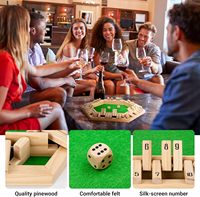 Jeu de backgammon en bois massif avec dés, 1 à 6 joueurs, jouet éducatif pour enfants et adultes, soirée de jeu en famille, 21 pouces