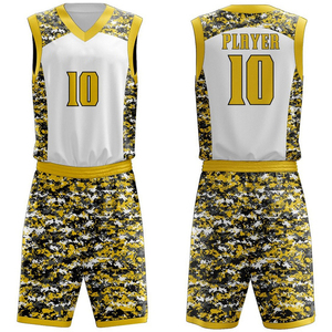 Ropa deportiva de uniforme de baloncesto de alta calidad de secado rápido con tela de poliéster de primera calidad - Product Image 4