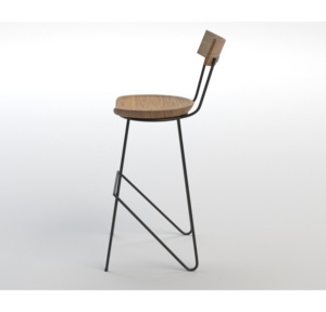 Best Modern Luxury Solid <b>Wood</b> Dining Chairs Durable Metal Frame <b>Bar</b> Stools for Home Living Room Kitchen Restaurant Hotel-Brown - Product Image 4