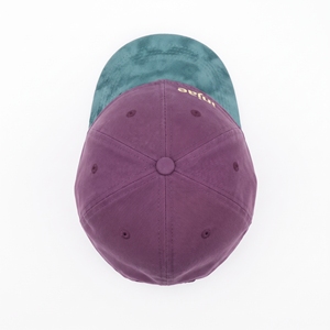 Gorra de béisbol de algodón encerado vintage morado y verde azulado, unisex, de 6 paneles, al por mayor, con logotipo personalizado, alta calidad, OEM, ODM, MOQ bajo, estilo papá - Product Image 6
